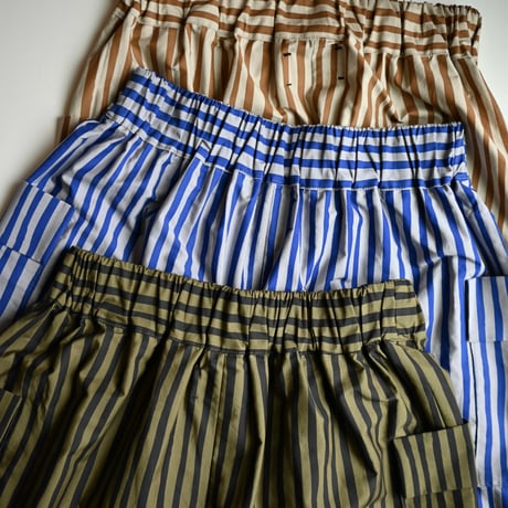 【women's】michirico [ミチリコ] / Hand stripes sarrouel pants