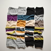 【women’s】 biollne [ビオルネ] / ゾッキ編みマルチボーダーアームカバー