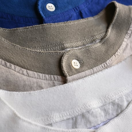 【unisex】have a good day [ハブアグッドデイ] / Linen Henley S/S Tee