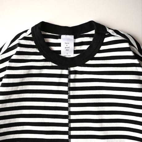 【unisex】have a good day [ハブアグッドデイ] / Border flat seamer S/S Tee