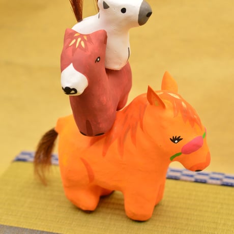 琉球張子（小）　ニャン山工房コラボ　与那国馬ver