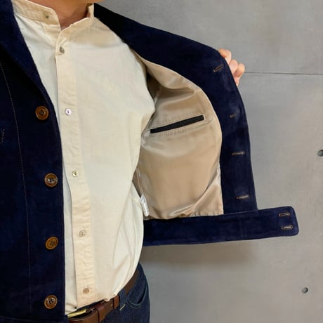 Y'2 LEATHER[ TB-153 ] STEER ROUGHOUT 30'S STYLE FRENCH CYCLE SHORT JACKET