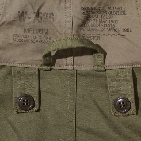 BUZZ RICKSON'S Lot No. BR12266 / Type M-51 “BUZZ RICKSON CLOTHES”