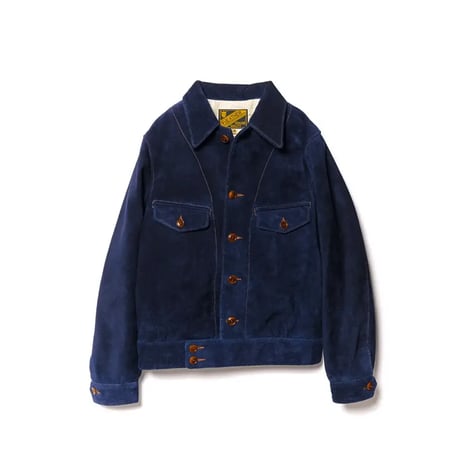 Y'2 LEATHER[ TB-153 ] STEER ROUGHOUT 30'S STYLE FRENCH CYCLE SHORT JACKET