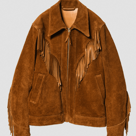 Y'2 LEATHER  STEER SUEDE FRINGE JACKET「WJ-01」