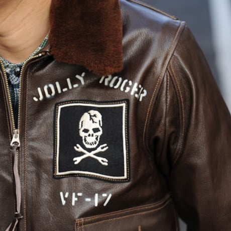 BUZZ RICKSON'S AN6552 VF-17 "JOLLY ROGERS" PATCH ＆ STENCIL