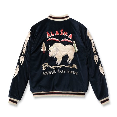 テーラー東洋 Lot No. TT15544-128 / Velveteen Souvenir Jacket “MOUNTAIN GOAT” × “ALASKAN FLAG”