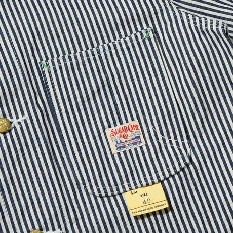SUGAR CANE Lot No. SC15656 / 11oz. HICKORY STRIPE WORK COAT