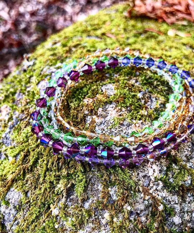 スワロフスキー5連ブレスレット 弥山 | はなが咲く STORE