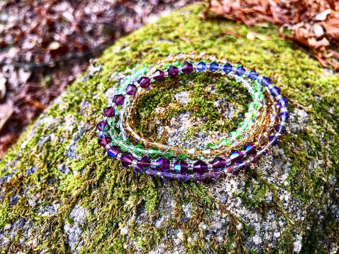 スワロフスキー5連ブレスレット 弥山 | はなが咲く STORE