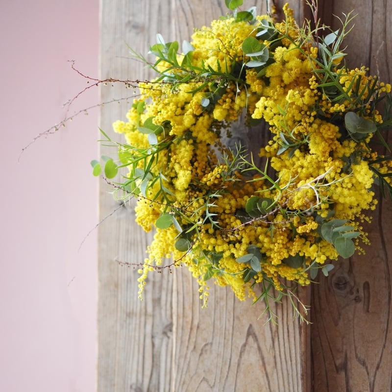 ミモザのリースa | flower shop parc STORE