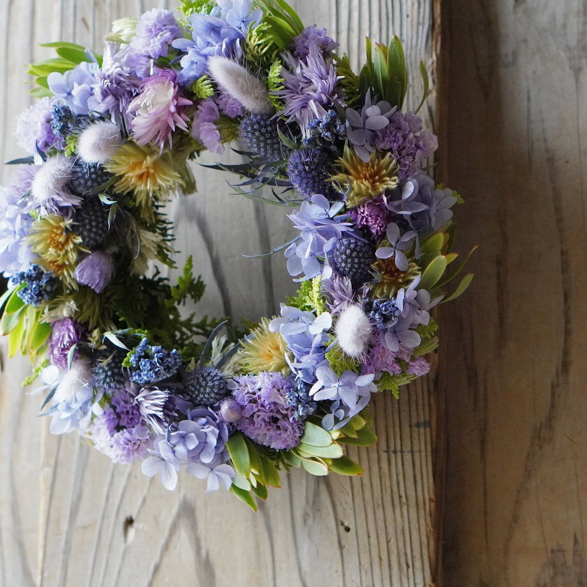 ◉受注販売 ブルー系のリース | flower shop parc STORE