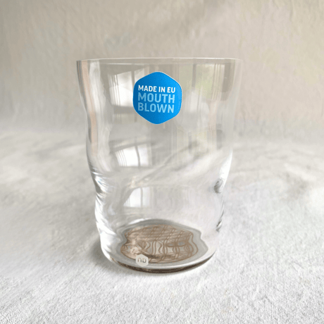 【ジャスミナ グラス 300ml・24金刻印】ハンドメイド・フィボナッチ黄金比と24金のフラワーオブライフで波動調整