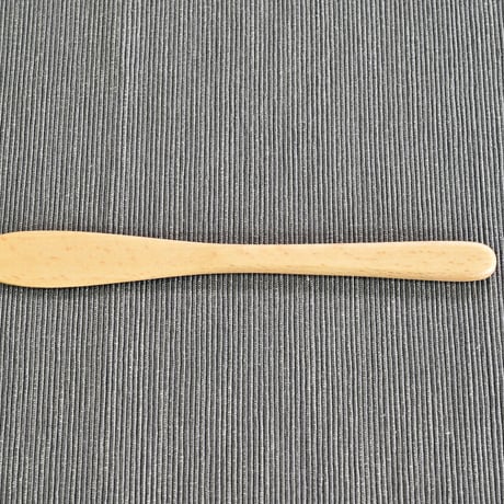 【天然木スプレッドナイフ：ナチュラル／ブラウン】必需品！アーモンドバターをかき混ぜて塗るのにぴったりなサイズ