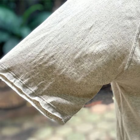 【ヘンプコットン ラグランＴシャツ・ユニセックス S/L ・生成り】