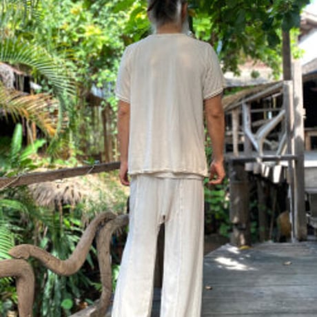 【ヘンプコットン ラグランＴシャツ・ユニセックス S/L ・生成り】