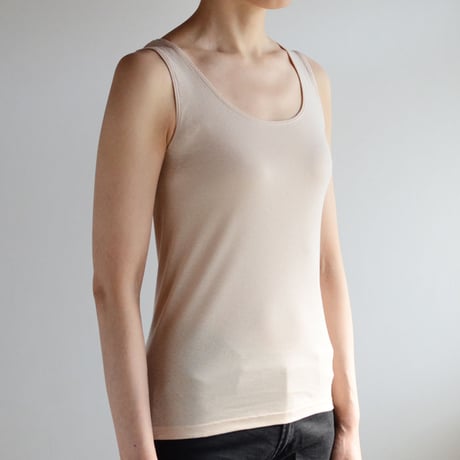 【コットン100％ ボディバランスタンクトップ・レディース S-M/M-L】７つのチャクラに沿ったフラワーオブライフで波動調整