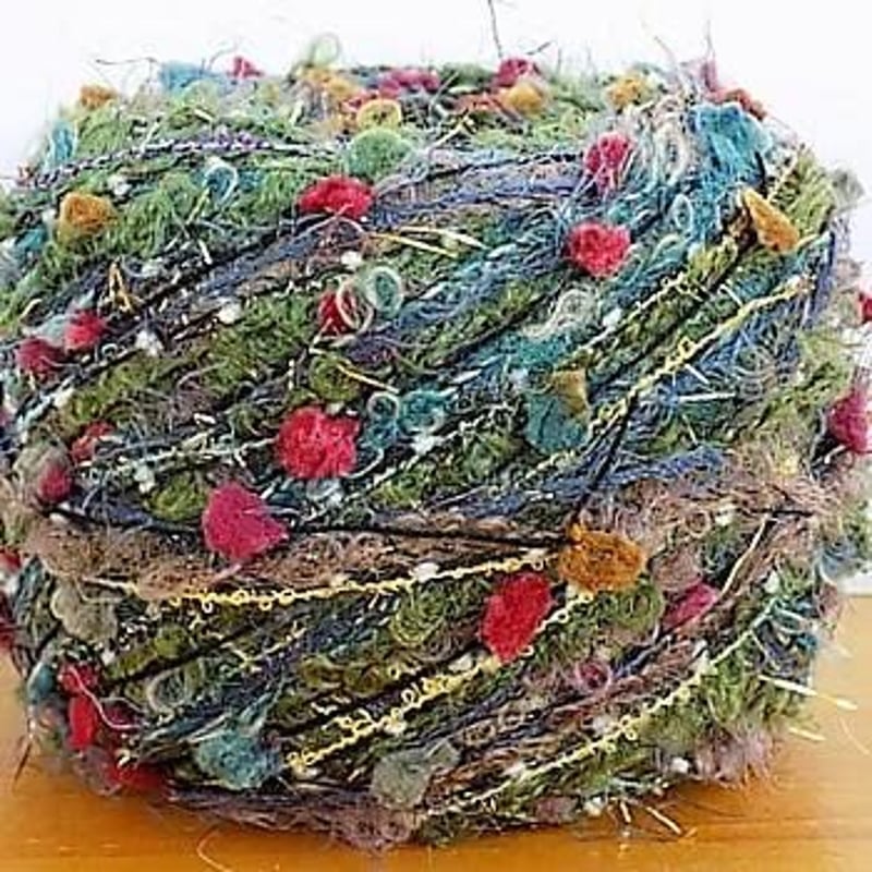 引き揃え糸 巻玉 30g【クリスマスカラー/イエロー】 | 花材・雑貨  