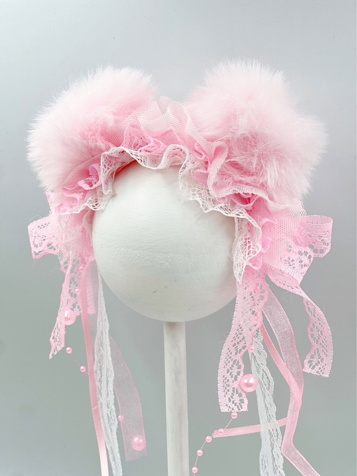 ヘッドドレス🧸くま耳ぽんぽん/リボンタイプ | crazy for WAN ヘッドドレス🧸くま耳ぽんぽん/リボンタイプ | crazy for WAN