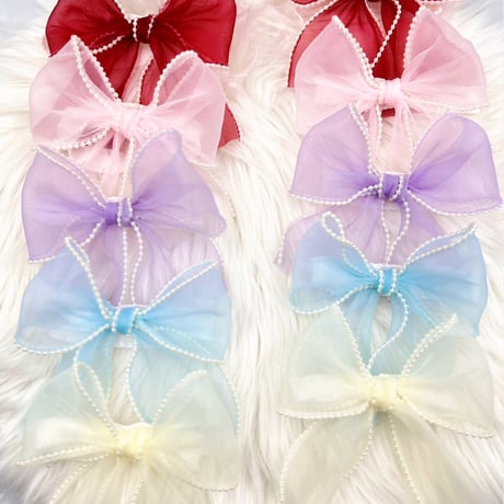 ロマンチックリボン🎀ストレッチチョーカー／10本