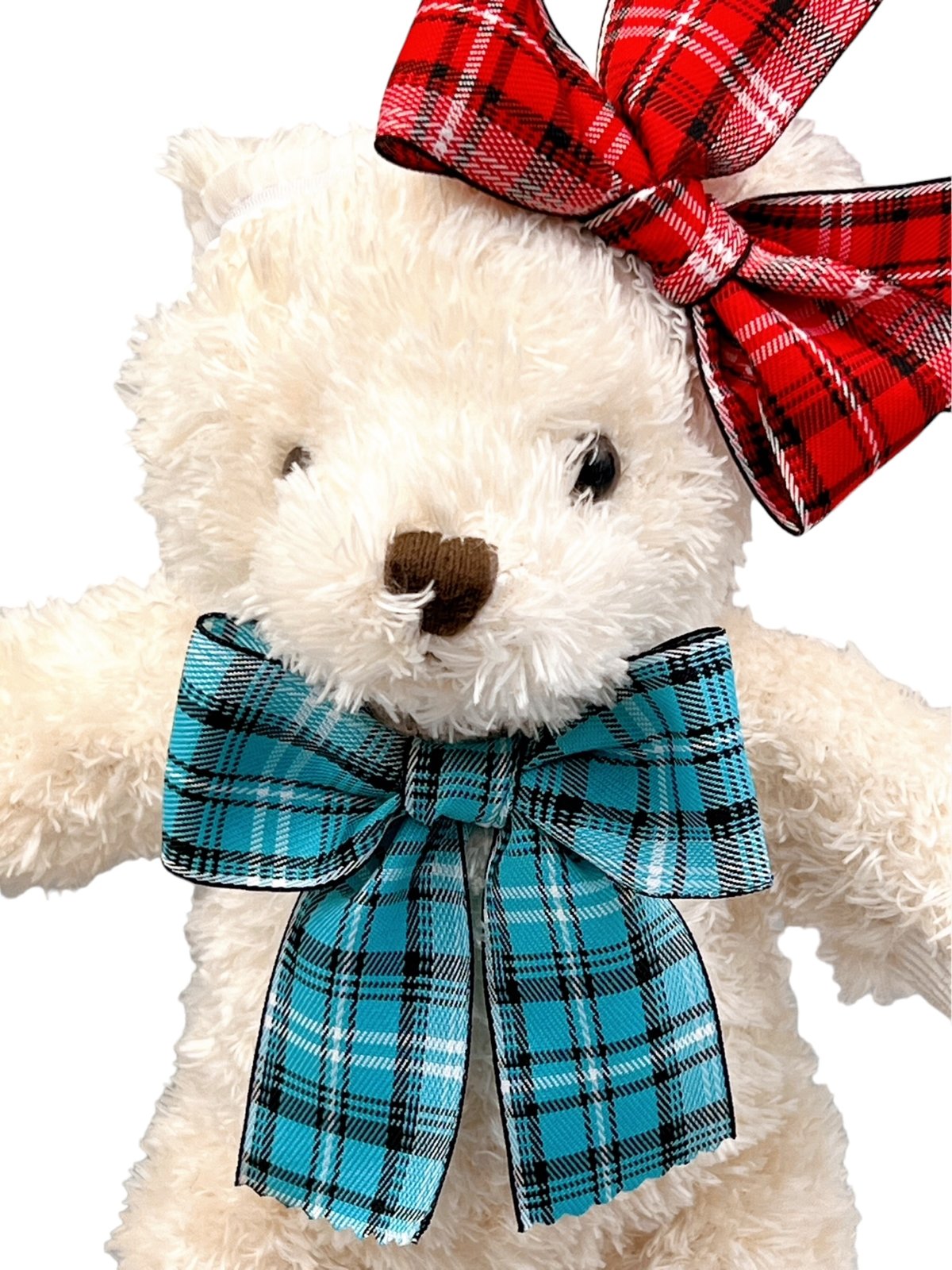 109.チェックリボン&わんこのチョーカー20本