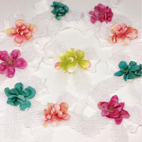 hydraレースリボン💠ストレッチチョーカー／20cm×10本
