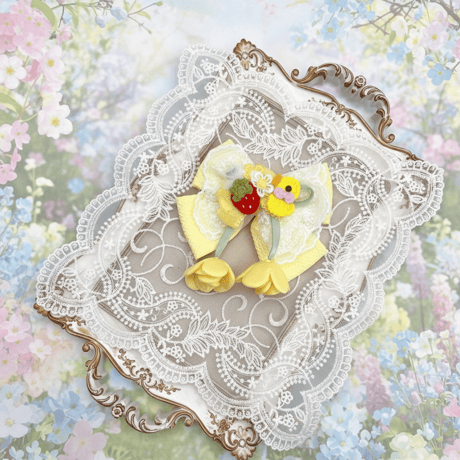 撮影用チョーカー／ぴよぴよ🐤リボンチョーカー
