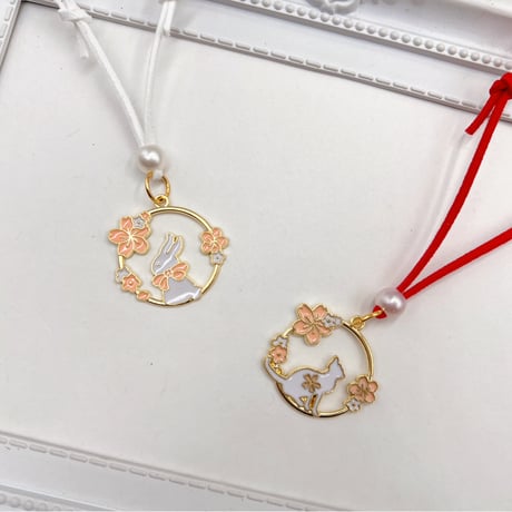 春うさぎ＆春にゃんこ🌸フリーチョーカー／10本