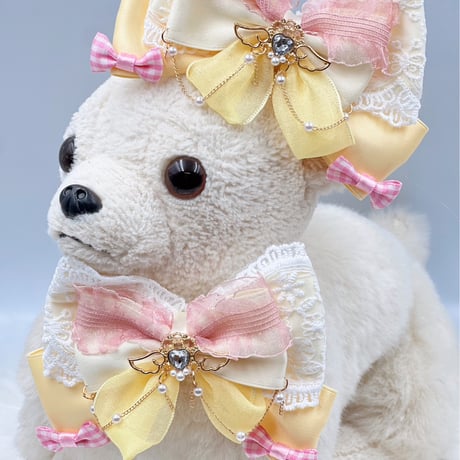 メルヘンリボン🎀ストレッチチョーカー／ヘアクリップ