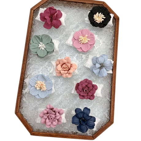 ペーパーフラワー💐ストレッチチョーカー／10本