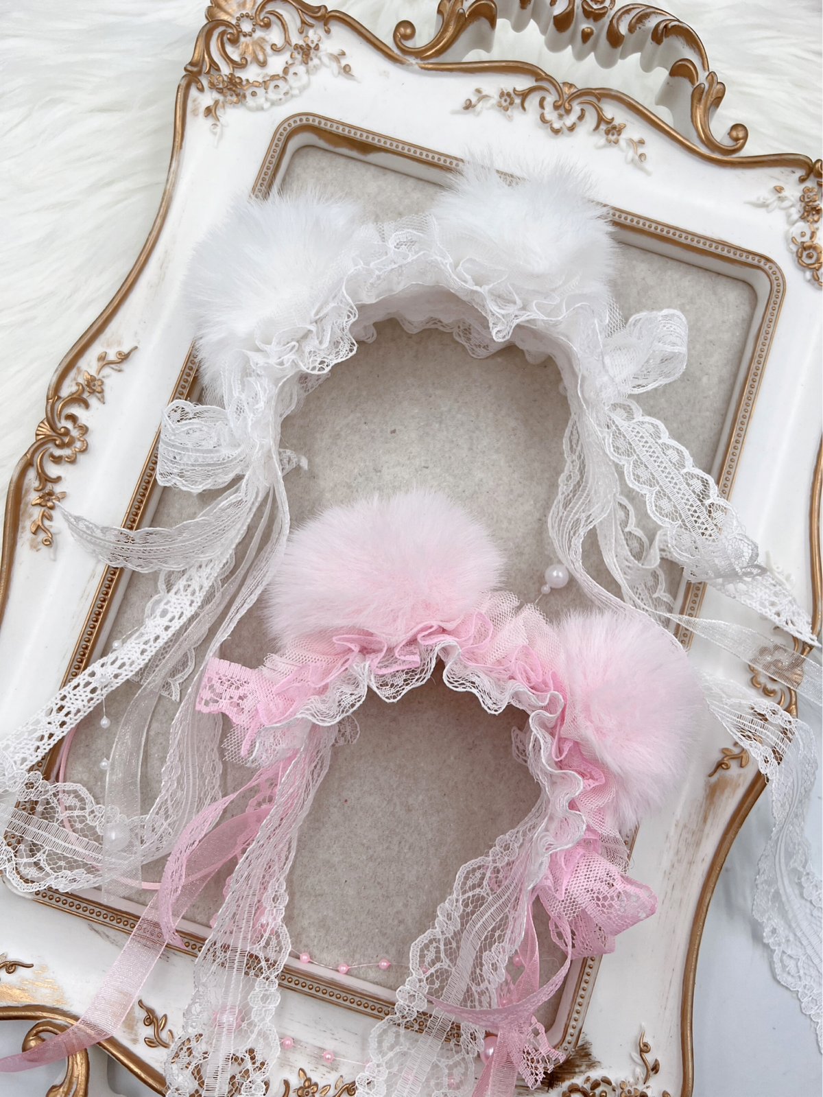 ヘッドドレス🧸くま耳ぽんぽん/リボンタイプ | crazy for WAN ヘッドドレス🧸くま耳ぽんぽん/リボンタイプ | crazy for WAN