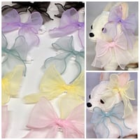 オーガンジーリボン🎀ストレッチチョーカー／25cm×10本