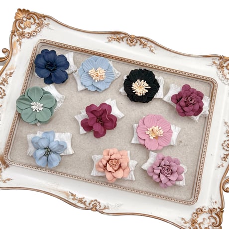 ペーパーフラワー💐ストレッチチョーカー／10本