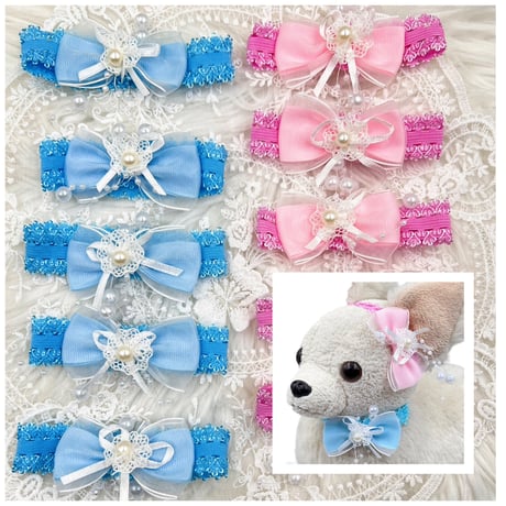 ロマンチックリボン🎀ストレッチチョーカー／10本
