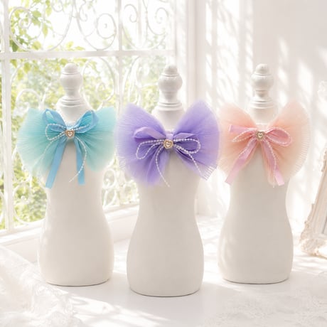 シフォンリボン🎀ストレッチチョーカー／10本