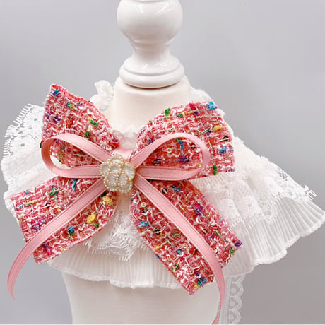 カメリアツィードリボン🎀フリーチョーカー