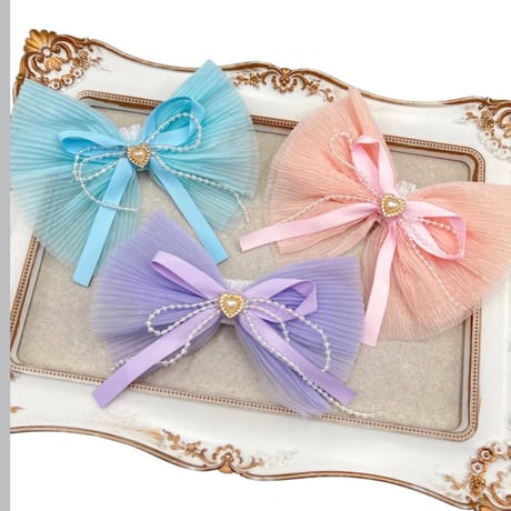 シフォンリボン🎀ストレッチチョーカー／10本