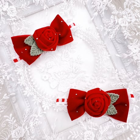 ベルベットローズ🌹ストレッチチョーカー／10本