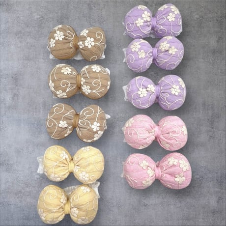 クッションリボン🎀ストレッチチョーカー／10本