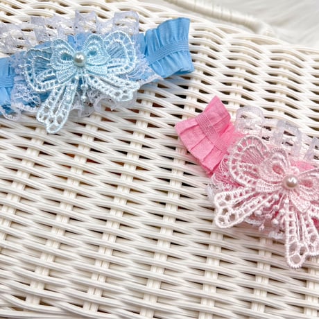 フリルリボン🎀ストレッチチョーカー／10本