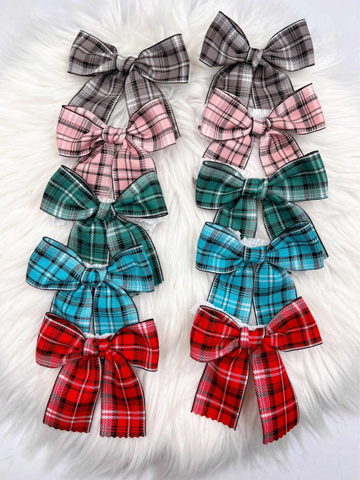 109.チェックリボン&わんこのチョーカー　20本 109.チェックリボン&わんこのチョーカー20本