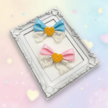 ビスケットリボン💝ストレッチチョーカー／10本