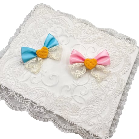 ビスケットリボン💝ストレッチチョーカー／10本