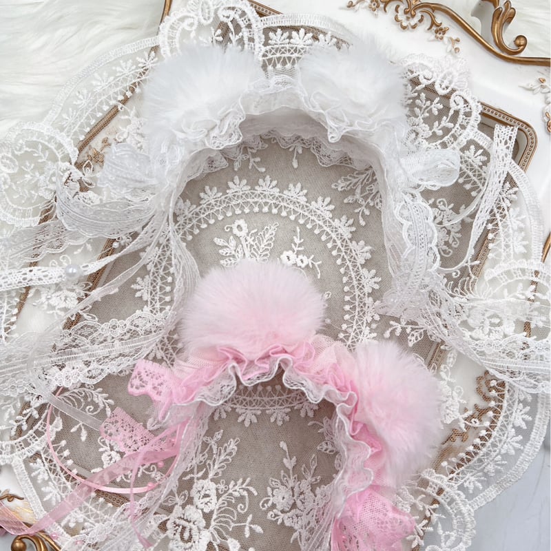 ヘッドドレス🧸くま耳ぽんぽん/リボンタイプ | crazy for WAN ヘッドドレス🧸くま耳ぽんぽん/リボンタイプ | crazy for WAN