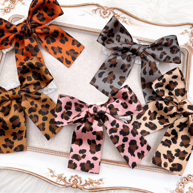 レオパリボン🐆ストレッチチョーカー/10本 | crazy for WAN レオパリボン🐆ストレッチチョーカー/10本 | crazy for WAN
