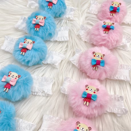 ぽんぽんベア🧸ストレッチチョーカー／10本