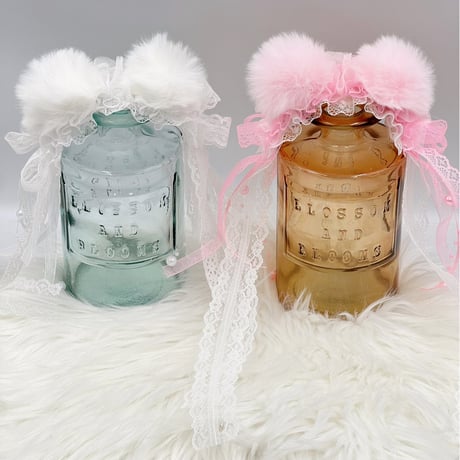 ヘッドドレス🧸くま耳ぽんぽん／リボンタイプ