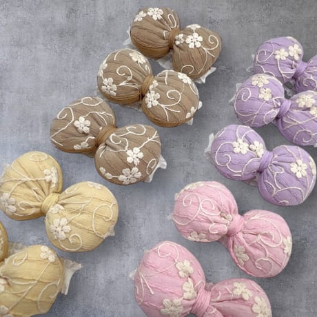 クッションリボン🎀ストレッチチョーカー／10本