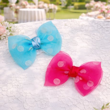 ポルカリボン🎀ストレッチチョーカー／10本