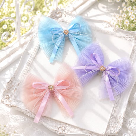 シフォンリボン🎀ストレッチチョーカー／10本